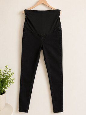 Madewell Women's Maternity Over-The-Belly Skinny Jeans Black